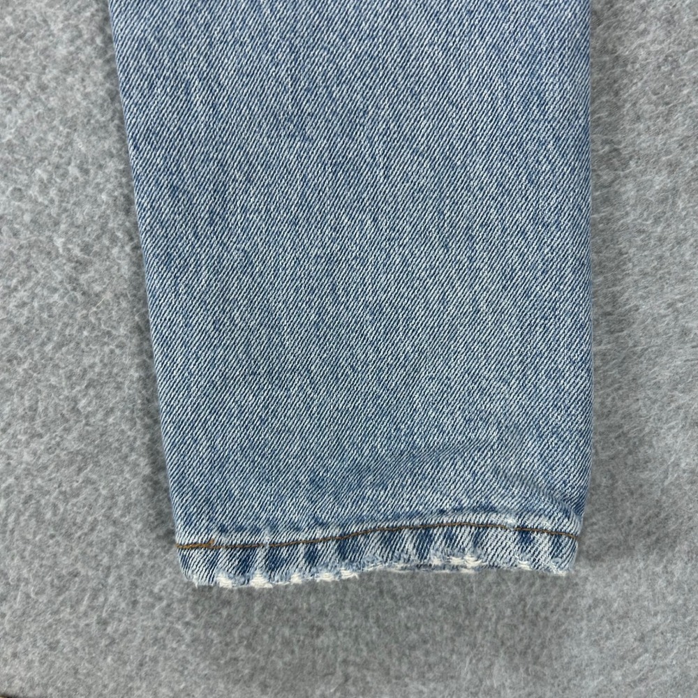 Levi's Jeans 501 Skinny Womens W25 L30 Light Blue Denim Classic Casual - Picture 16 of 16